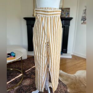 Madewell Striped Linen Cotton Pants